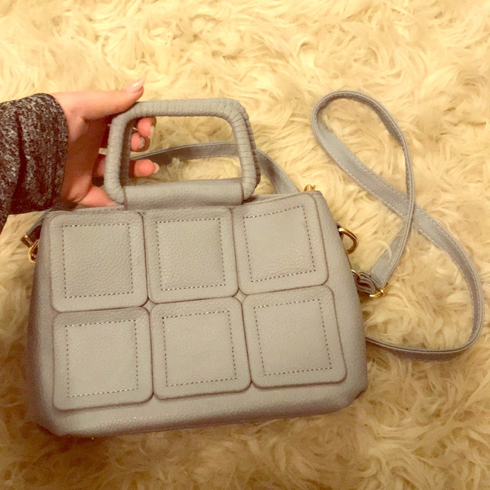 Wen Jun Baby Blue Real Leather purse